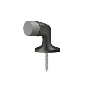 Bent Solid Brass Floor Door Bumper by Deltana -  - Oil Rubbed Bronze - New York Hardware