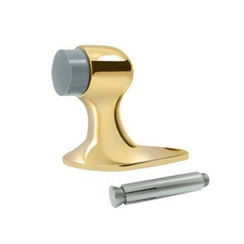 Floor Door Bumper 2 1/8" - PVD - Polished Brass - New York Hardware Online