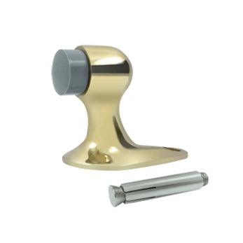 Floor Door Bumper 2 1/8" - Polished Brass - New York Hardware Online