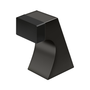 Large Solid Brass Contemporary Floor Door Bumper by Deltana -  - Oil Rubbed Bronze - New York Hardware