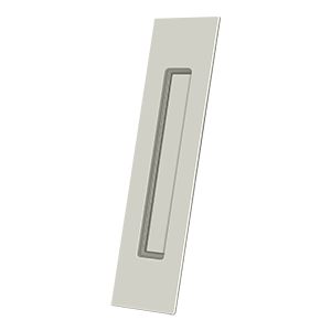 Long Rectangle HD Flush Pull by Deltana -  - Polished Nickel - New York Hardware