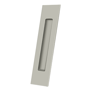 Long Rectangle HD Flush Pull by Deltana -  - Brushed Nickel - New York Hardware