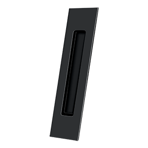 Long Rectangle HD Flush Pull by Deltana -  - Paint Black - New York Hardware