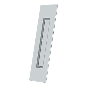 Long Rectangle HD Flush Pull by Deltana -  - Polished Chrome - New York Hardware