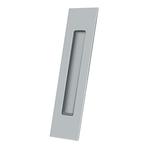 Long Rectangle HD Flush Pull by Deltana -  - Brushed Chrome - New York Hardware