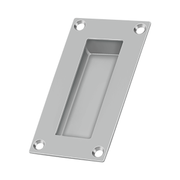 Stainless Steel Rectangle Flush Pull by Deltana -  -  - New York Hardware