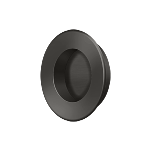 Modern Round HD Flush Pull by Deltana - 1-7/8" - Oil Rubbed Bronze - New York Hardware