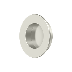 Modern Round HD Flush Pull by Deltana - 1-7/8" - Polished Nickel - New York Hardware