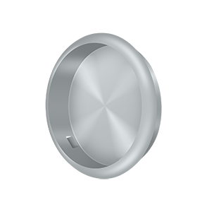 Round Flush Pull by Deltana -  - Brushed Chrome - New York Hardware