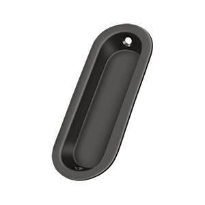Thick Oblong Flush Pull by Deltana -  - Oil Rubbed Bronze - New York Hardware
