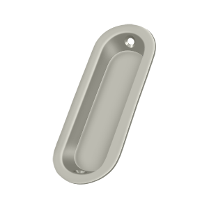 Thick Oblong Flush Pull by Deltana -  - Brushed Nickel - New York Hardware