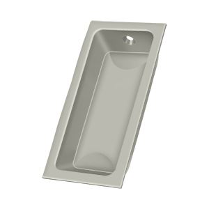 Large Rectangle Flush Pull by Deltana -  - Brushed Nickel - New York Hardware