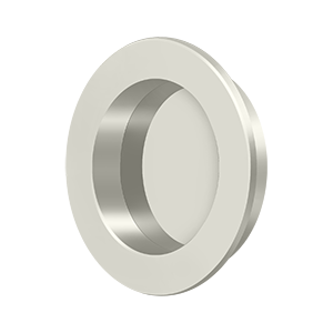 Modern Round HD Flush Pull by Deltana - 2-3/8" - Polished Nickel - New York Hardware