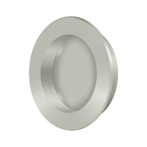 Modern Round HD Flush Pull by Deltana - 2-3/8" - Brushed Nickel - New York Hardware