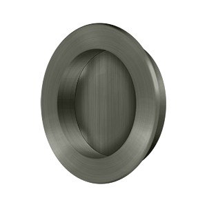Modern Round HD Flush Pull by Deltana - 2-3/8" - Antique Nickel - New York Hardware