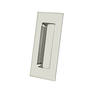 Rectangle HD Flush Pull by Deltana - 4" - Polished Nickel - New York Hardware