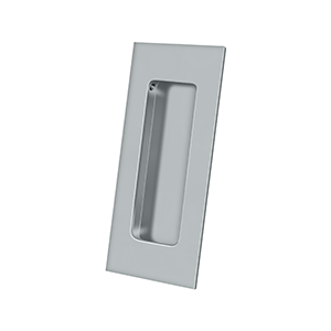 Rectangle HD Flush Pull by Deltana - 4" - Brushed Chrome - New York Hardware