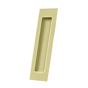 Rectangle HD Flush Pull by Deltana - 7" - Unlacquered Brass - New York Hardware