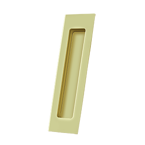 Rectangle HD Flush Pull by Deltana - 7" - Polished Brass - New York Hardware