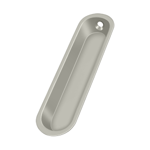 Oblong Flush Pull by Deltana -  - Brushed Nickel - New York Hardware