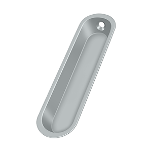 Oblong Flush Pull by Deltana -  - Brushed Chrome - New York Hardware