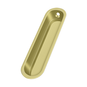 Oblong Flush Pull by Deltana -  - Polished Brass - New York Hardware