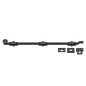 Bolts Surface w/ Off-Set HD Bolt by Deltana - 24" - Oil Rubbed Bronze - New York Hardware