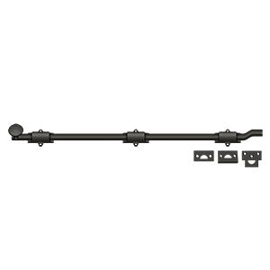 Bolts Surface w/ Off-Set HD Bolt by Deltana - 26" - Oil Rubbed Bronze - New York Hardware
