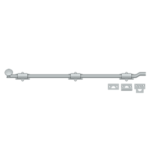 Bolts Surface w/ Off-Set HD Bolt by Deltana - 26" - Brushed Chrome - New York Hardware