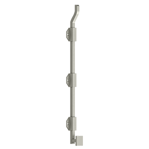 Bolts Modern Offest Surface Bolt by Deltana - 18" - Brushed Nickel - New York Hardware