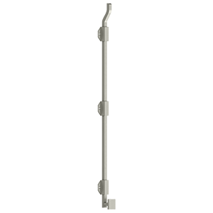 Bolts Modern Offest Surface Bolt by Deltana - 26" - Brushed Nickel - New York Hardware