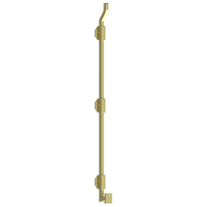Bolts Modern Offest Surface Bolt by Deltana - 26" - Polished Brass - New York Hardware