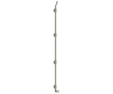 Bolts Modern Offest Surface Bolt by Deltana - 42"  - Brushed Nickel - New York Hardware