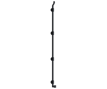 Bolts Modern Offest Surface Bolt by Deltana - 42"  - Paint Black - New York Hardware