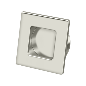 Square HD Flush Pull by Deltana -  - Polished Nickel - New York Hardware