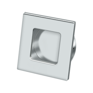 Square HD Flush Pull by Deltana -  - Polished Chrome - New York Hardware