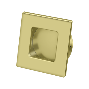 Square HD Flush Pull by Deltana -  - Polished Brass - New York Hardware