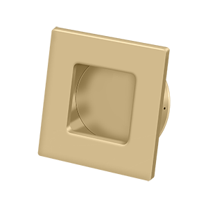Square HD Flush Pull by Deltana -  - Brushed Brass - New York Hardware