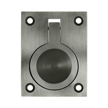 Flush Ring Pull, 2 1/2" - Pewter - New York Hardware Online