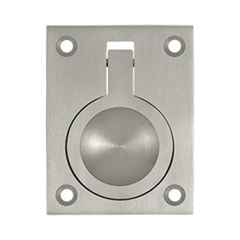 Flush Ring Pull, 2 1/2" - Satin Nickel - New York Hardware Online