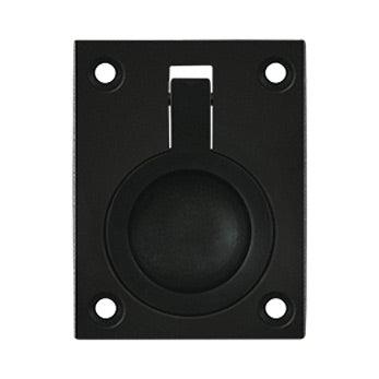 Flush Ring Pull, 2 1/2" - Black - New York Hardware Online