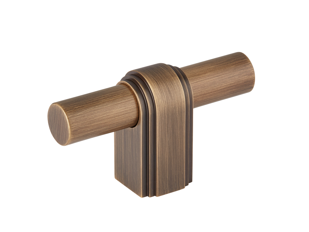 Gaumont T-bar Handle by Armac Martin - 64mm - Satin Nickel Plate