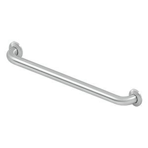Stainless Steel Concealed Screw Grab Bar by Deltana - 24" - Brushed Stainless - New York Hardware