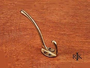 Oval Base Coat & Hat Hook 4 3/4" (121mm) - Antique English - New York Hardware Online