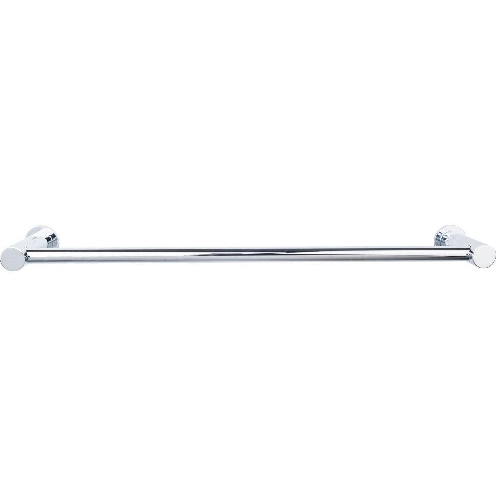 Hopewell Bath 30" Single Towel Rod - Polished Chrome - New York Hardware