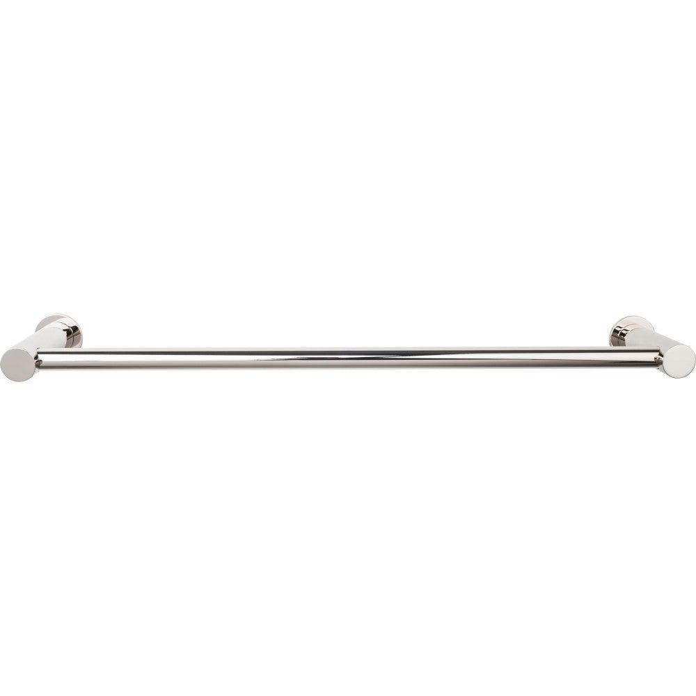 Hopewell Bath 30" Single Towel Rod - Polished Nickel - New York Hardware
