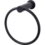 Hopewell Bath Ring - Flat Black - New York Hardware