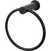 Hopewell Bath Ring - Flat Black - New York Hardware