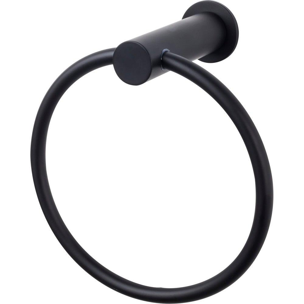 Hopewell Bath Ring - Flat Black - New York Hardware