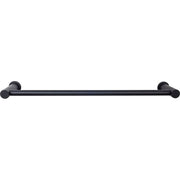 Hopewell Bath 18" Single Towel Rod - Flat Black - New York Hardware